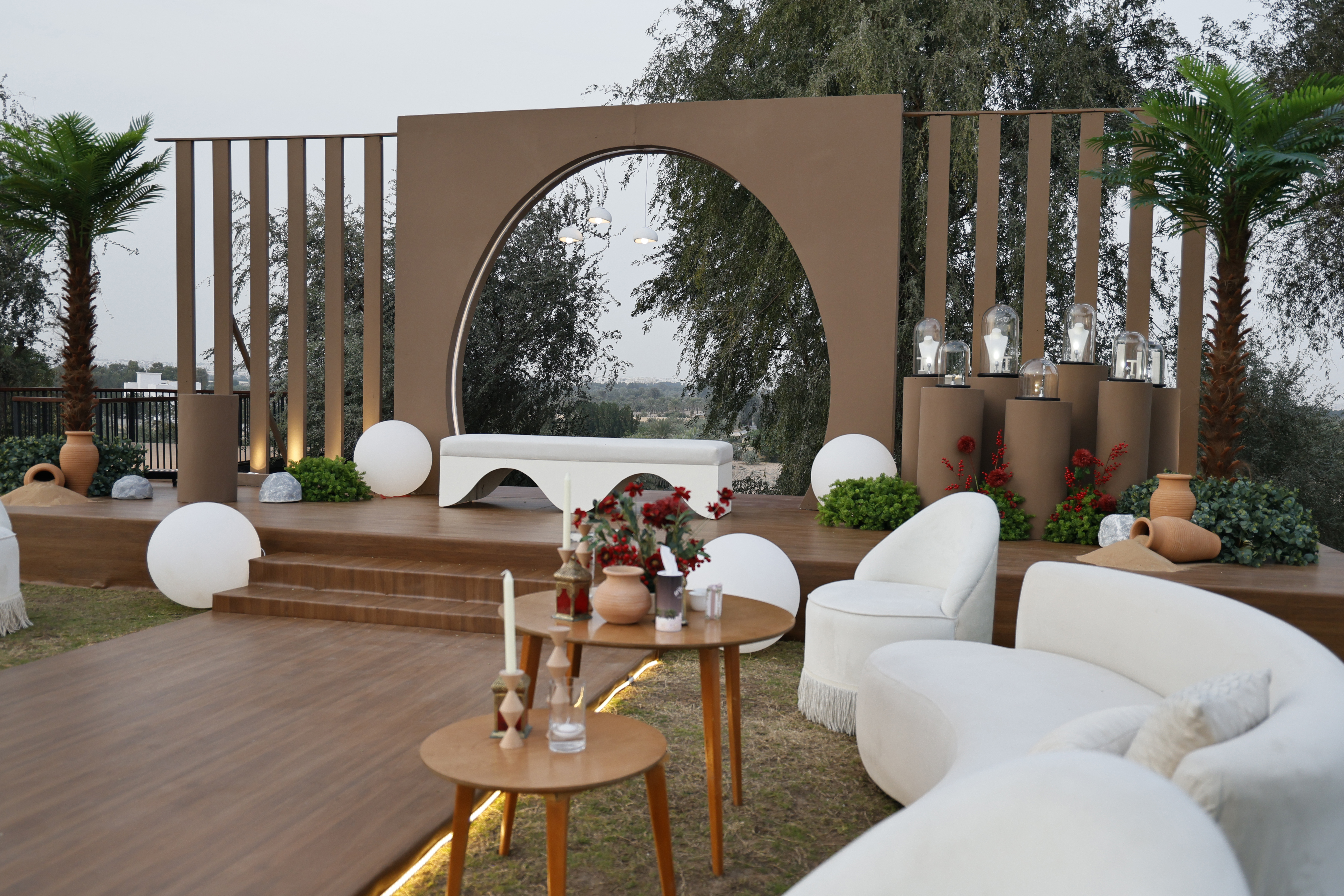 Luxury backdrop styling